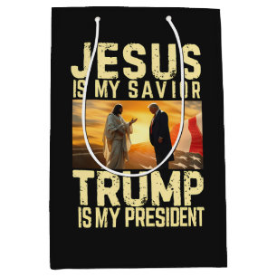 Jesus Trump - Jesus Is My Lord Saviour Medium Gift Bag