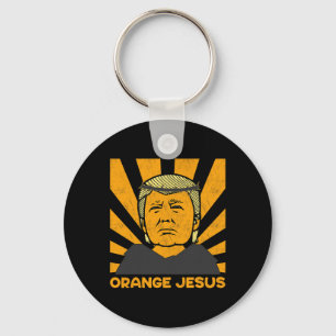 Jesus Trump Make America Great Trump 2024 Again  Key Ring
