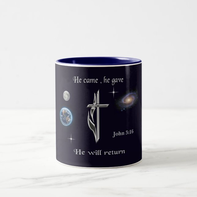 Jesus Two-Tone Coffee Mug (Center)