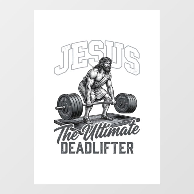 Jesus Ultimate Deadlifter Vintage Vector Shirt Des (Sheet)