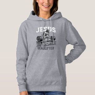 Jesus Ultimate Deadlifter Vintage Vector Shirt Des