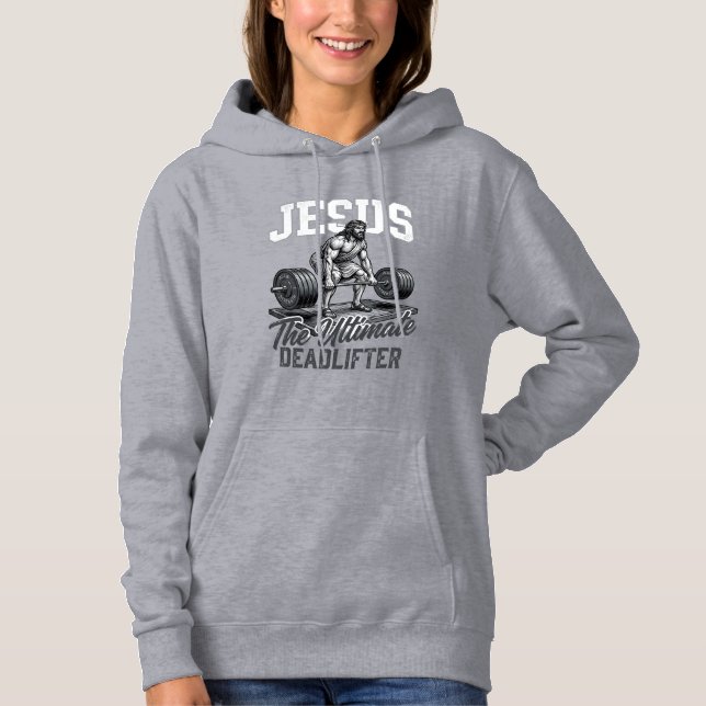 Jesus Ultimate Deadlifter Vintage Vector Shirt Des (Front)