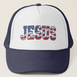 JESUS - USA TRUCKER HAT