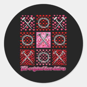 Jesus Valentine Xoxo The Original Love Letters Fai Classic Round Sticker