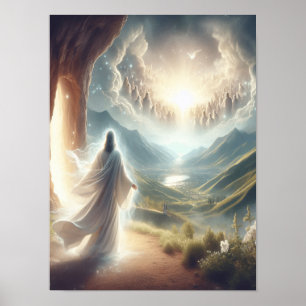 Jesus Victorious at Heaven's Gate Poster