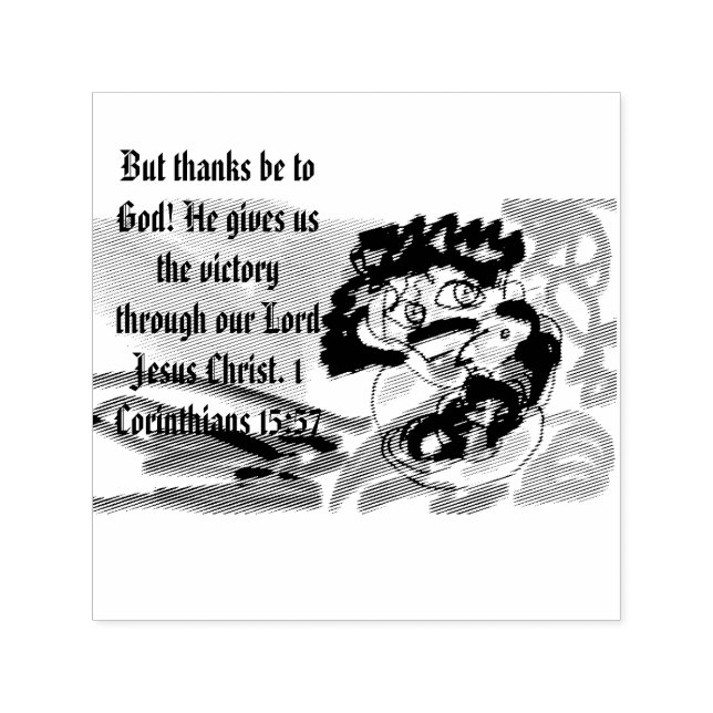 Jesus victory self-inking stamp (Design)