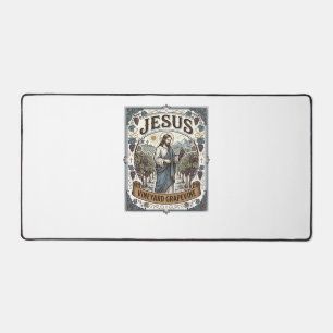Jesus Vineyard Grapevine Jesus Vineyard Grapevine Desk Mat
