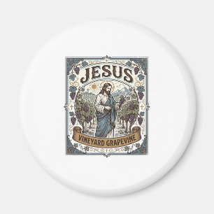 Jesus Vineyard Grapevine Jesus Vineyard Grapevine Magnet