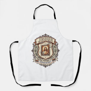 Jesus Vintage Postage Stamp Jesus Vintage Postage Apron
