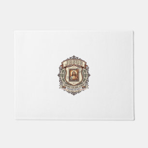 Jesus Vintage Postage Stamp Jesus Vintage Postage  Doormat