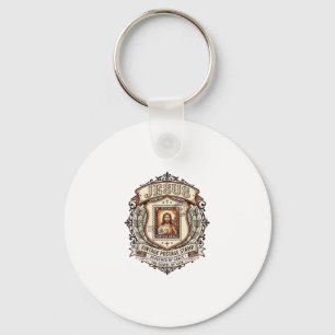 Jesus Vintage Postage Stamp Jesus Vintage Postage Key Ring