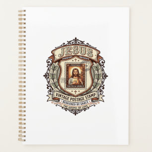 Jesus Vintage Postage Stamp Jesus Vintage Postage Planner