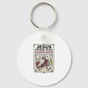 Jesus Vintage Ticket Admission Jesus Vintage Ticke Key Ring