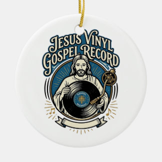 Jesus Vinyl Gospel Record Jesus Vinyl Record Chris Ceramic Ornament