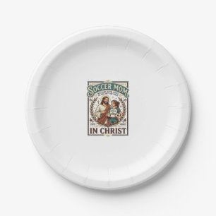 Jesus Volleyball Softball Soccer Vintage Shirt Chr Paper Plate