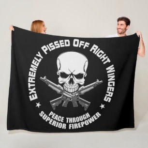 JESUS VS the DEVIL Fleece Blanket