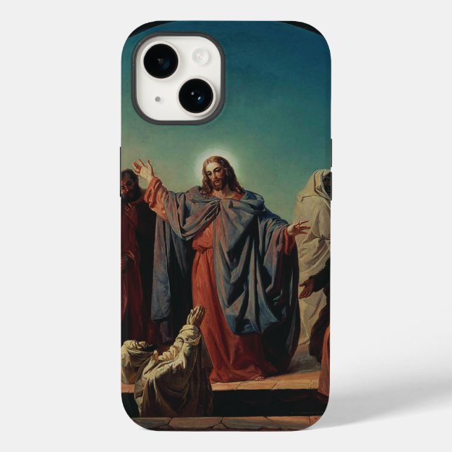 Jesus Wakes Lazarus Biblical Art Devotional Case-Mate iPhone Case (Back)