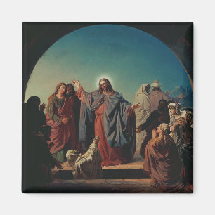 Jesus Wakes Lazarus by Robert Wilhelm Ekman  Magnet