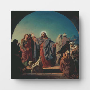 Jesus Wakes Lazarus by Robert Wilhelm Ekman Plaque