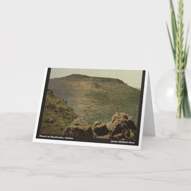 Jesus Walked Here: Mt. of Beatitudes Card (Front)
