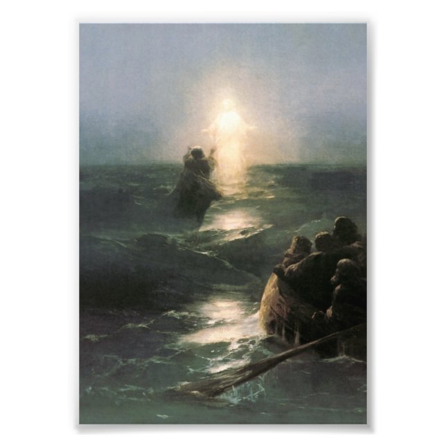 Jesus Walking on Stormy Seas Photo Print (Front)