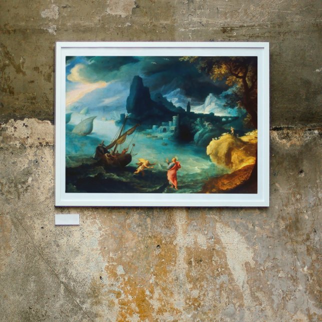 Jesus Walking on the Sea of Galilee Paul Bril 1590 Poster (Creator Uploaded)