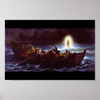 Jesus Walking on the Water, Amedee Varin Poster