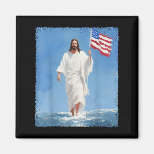Jesus Walking On Water 4th Of July Magnet