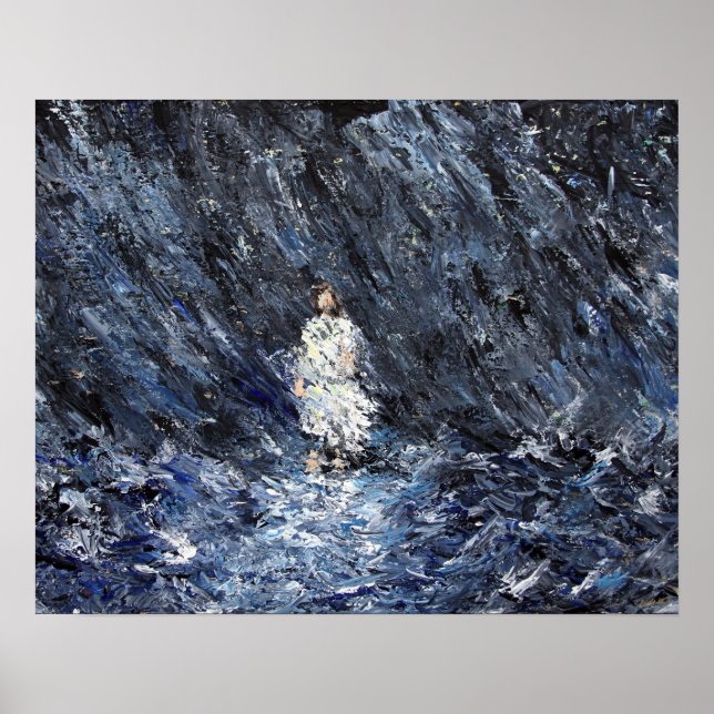 Jesus Walking on Water Poster (Front)