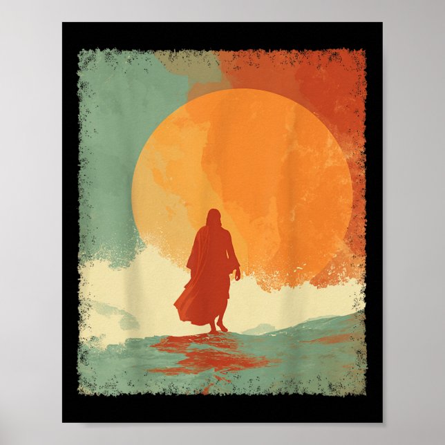 Jesus Walking On Water  Poster (Front)
