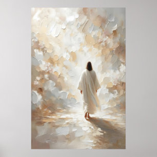 Jesus Walking The Good Shepherd He Leads Me Jesus Poster