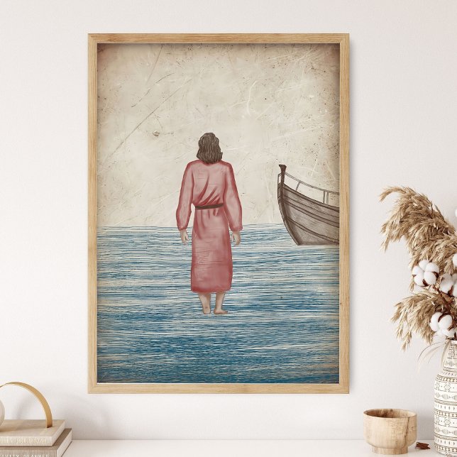 Jesus walks on water _Scripture Wall Art, Bible  Poster (Creator Uploaded)