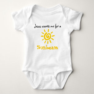 Jesus wants me for a sunbeam baby bodysuit