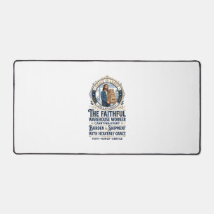 Jesus Warehouse Logistics Graphic Tee Christian Ar Desk Mat