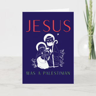 Jesus Was A Palestinian Christmas Card Christian