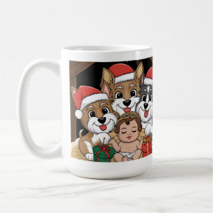 Jesus was born yorkies adoring  coffee mug