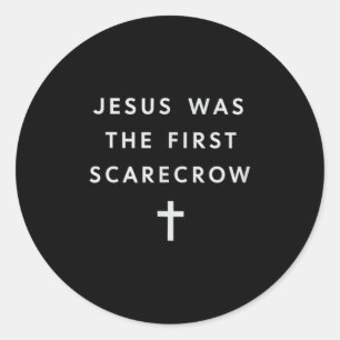 Jesus Was The First Ecrow – Minimalist Christian S Classic Round Sticker