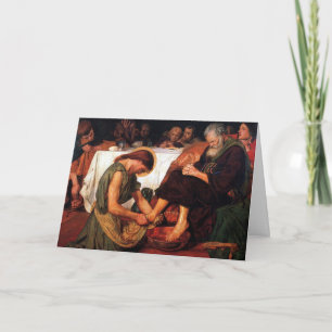 Jesus Washing Peter's Feet Card