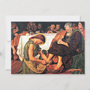 Jesus Washing Peter's Feet Card