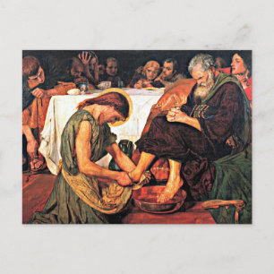 Jesus Washing Peter's Feet Postcard