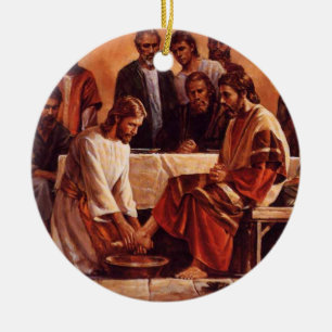 Jesus washing the Disciples Feet Ornament