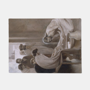 Jesus Washing the Feet of His Disciples Doormat