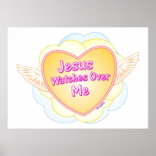 Jesus Watches Over Me Poster (Front)