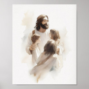 Jesus Watercolor - Christian Home Decor