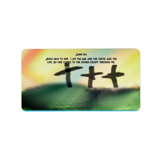 Jesus way label (Front)