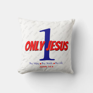 Jesus Way Truth Life Christian Cushion