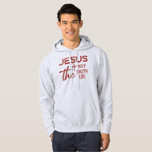 Jesus Way Truth Life Christian Hoodie