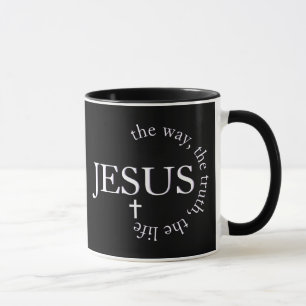 Jesus way, truth, life John 14:6 Cross Mug