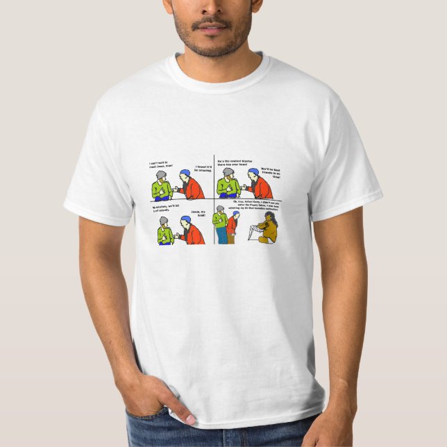 Jesus, We Need to Talk: Hilarious Comic Strip Tees (Front)
