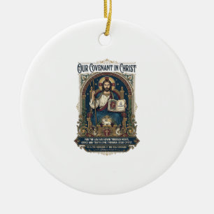 Jesus Wedding Photographer Shirt Christian Ceramic Ornament